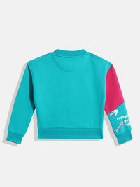 Monte Carlo Kids Girls Typography Printed Sweatshirt