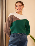 STREET 9 Colourblocked Acrylic Pullover