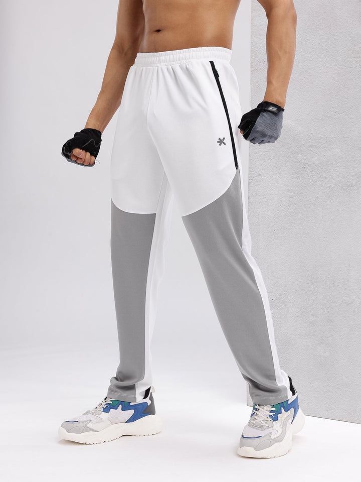 HRX by Hrithik Roshan Men Colourblocked Mid-Rise Rapid-Dry Running Track Pants