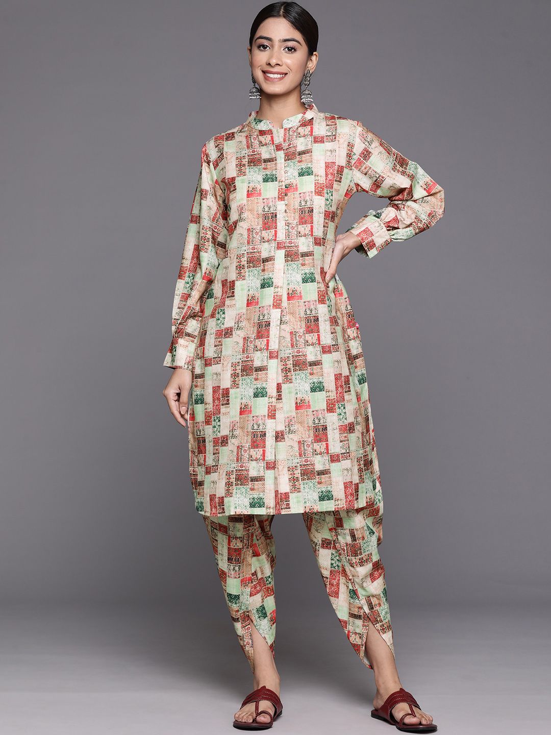 Varanga Printed Regular Kurta with Dhoti Pants