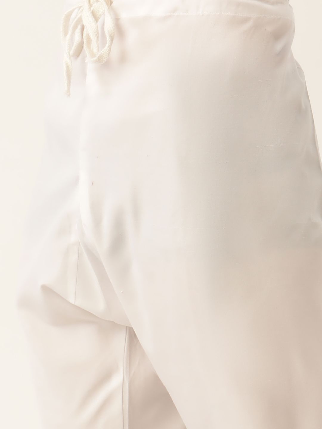 SOJANYA Lelaki Kurta Sulam Hijau Laut & Putih dengan Piyama & Jaket Nehru