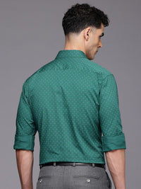 Raymond Pure Cotton Slim Fit Opaque Printed Formal Shirt