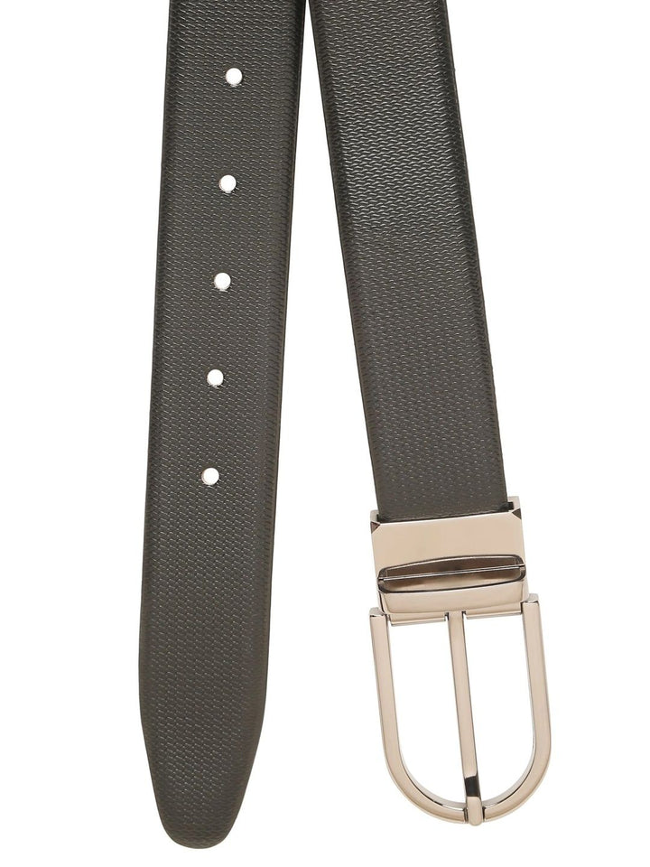 Teakwood Leathers Men Textured Leather Reversible Formal Belt