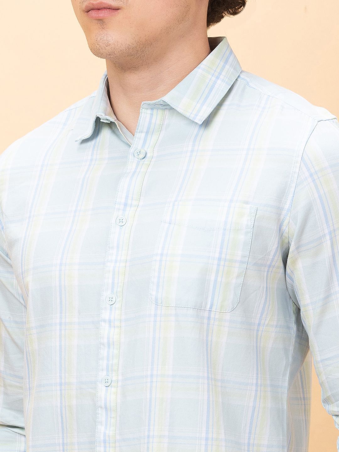 Being Human Men Slim Fit Opaque Checked Casual Shirt