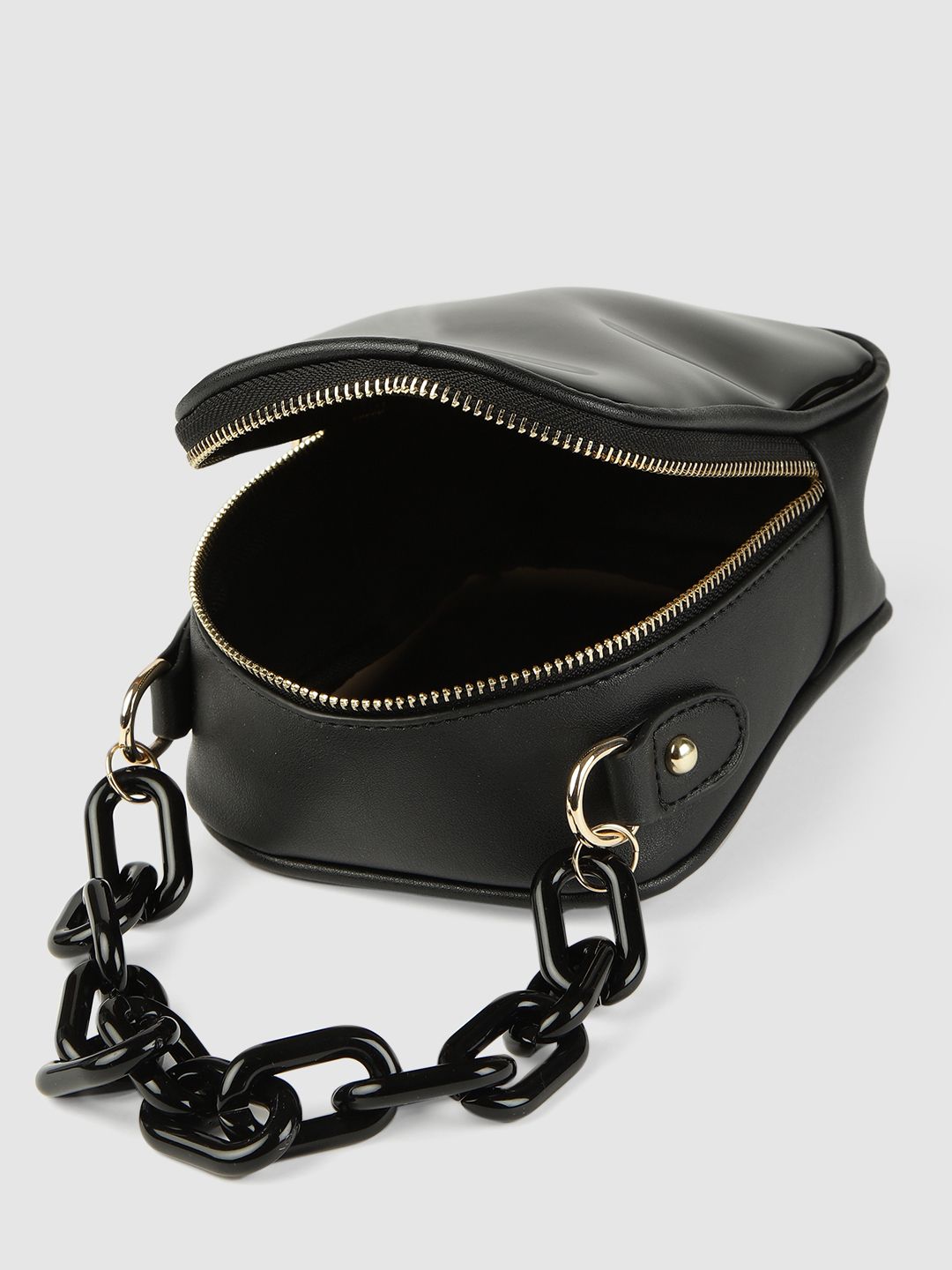 DressBerry Black Solid Sling Bag