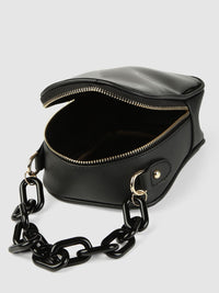 DressBerry Black Solid Sling Bag