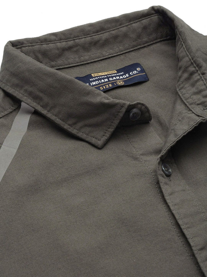 The Indian Garage Co Pure Cotton Solid Casual Shirt
