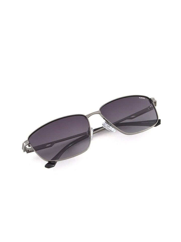 Idee Men Sectangle Sunglasses dengan lensa lensa terpolarisasi dan UV IDS3098C2PSG