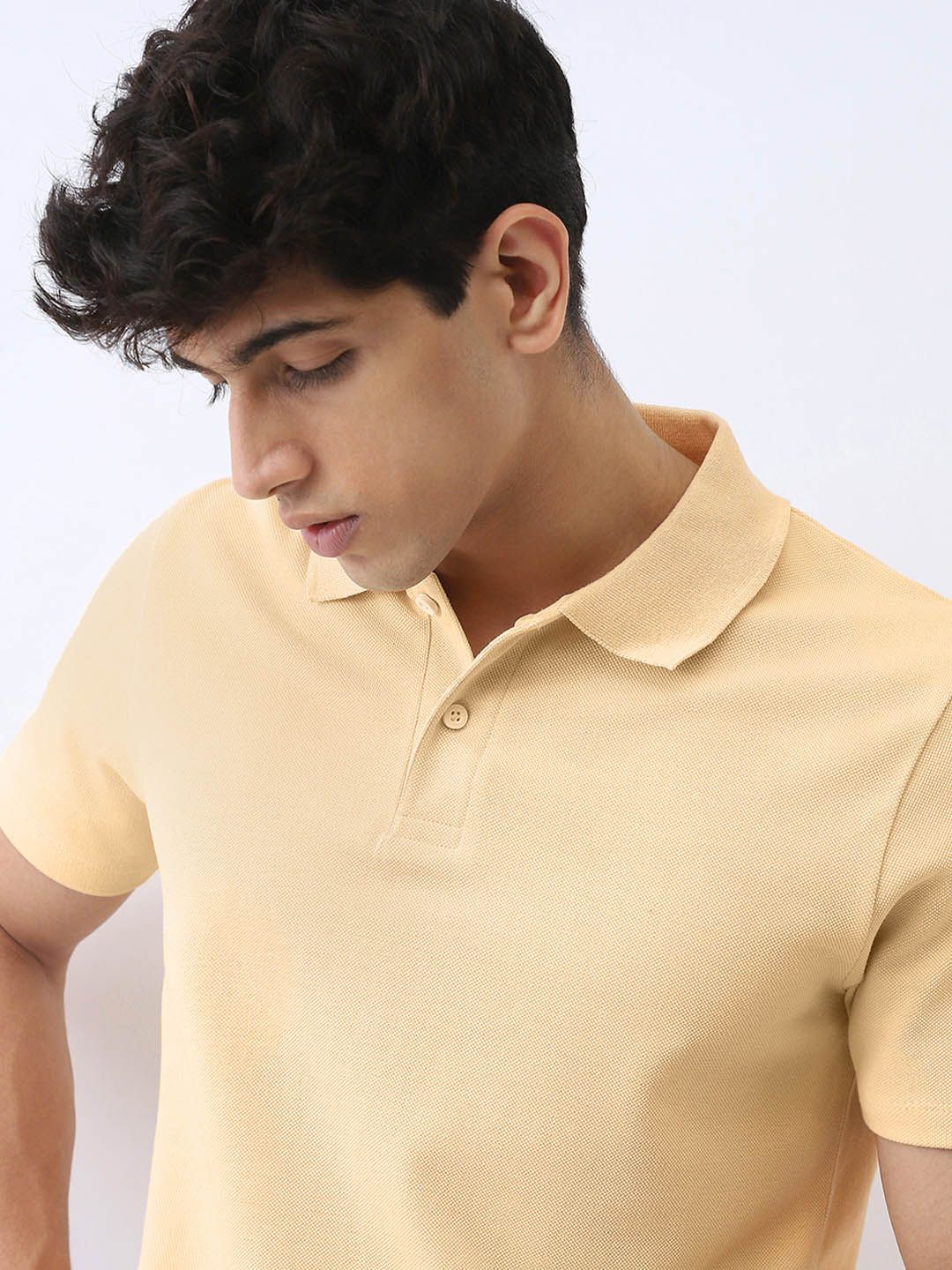 Urbano Fashion Men Solid Regular Fit Half Sleeve Cotton Polo T-Shirt