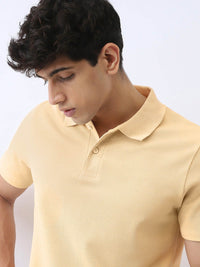 Urbano Fashion Men Solid Regular Fit Half Sleeve Cotton Polo T-Shirt