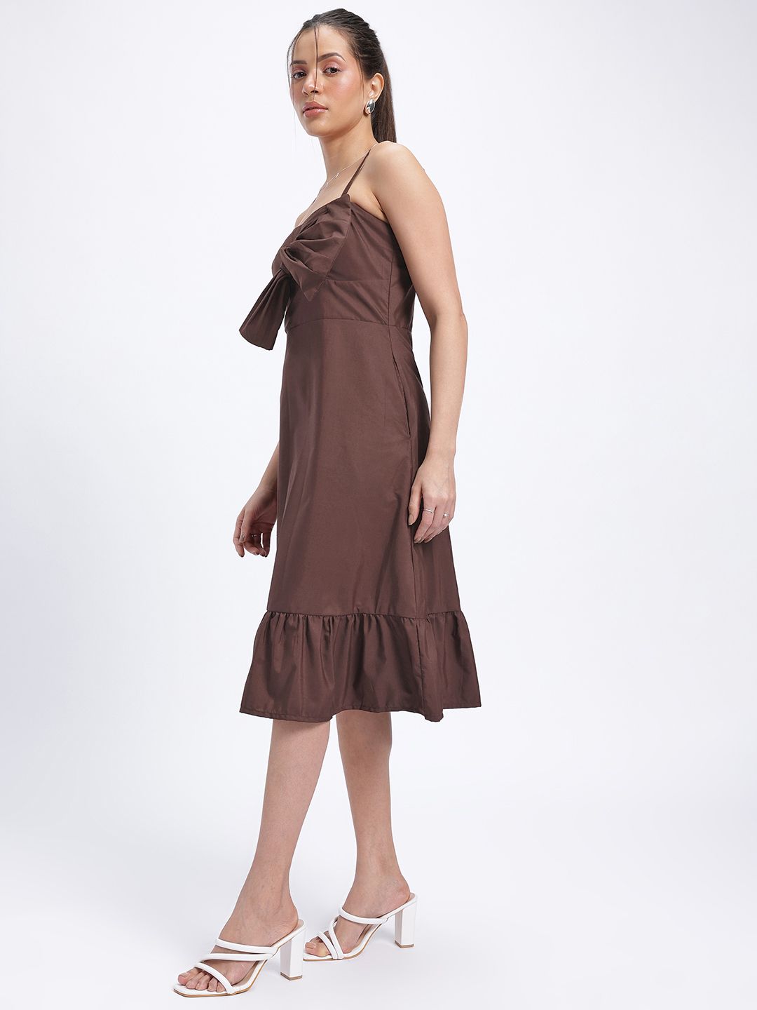 DressBerry Twirly Tales Bow Detail A-Line Midi Dress
