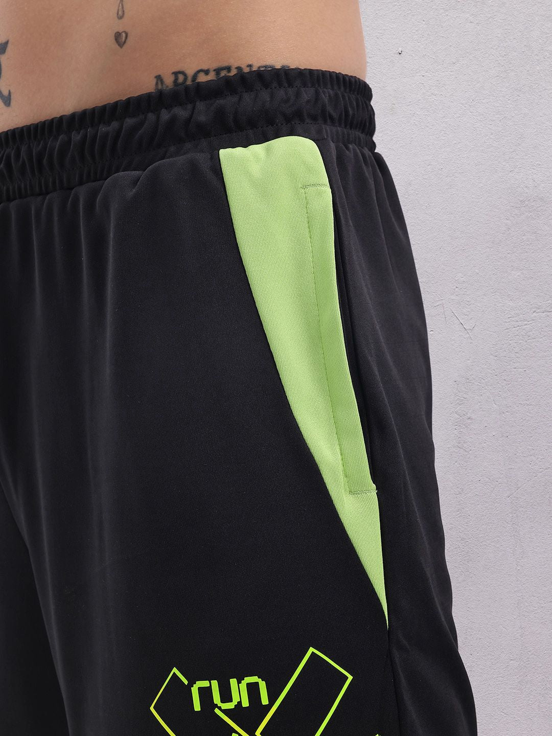 HRX by Hrithik Roshan Men Typography Print Rapid-Dry Running Shorts
