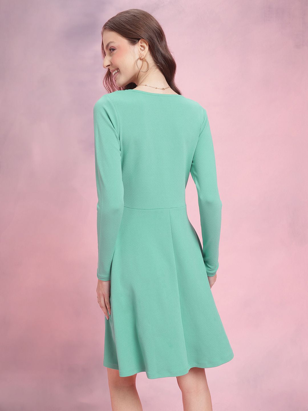 DressBerry Square Neck A-Line Dress