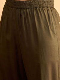 Shae by SASSAFRAS Embroidered Shirt-Collar Shirt With Trouser