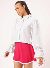 DressBerry Elevated Basics Striped Casual Cotton Shirt