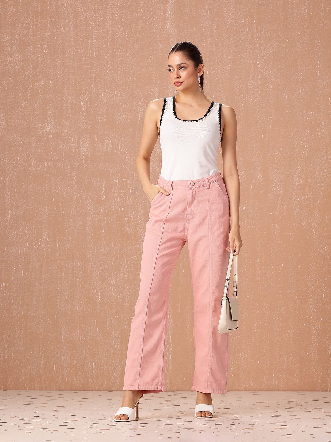 all about you Women Straight Fit High-Rise Stretchable Jeans