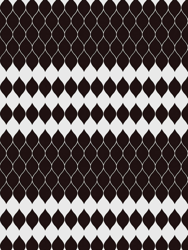 Story@home Nature Black & White 2 Pieces Geometric Printed Door Curtains
