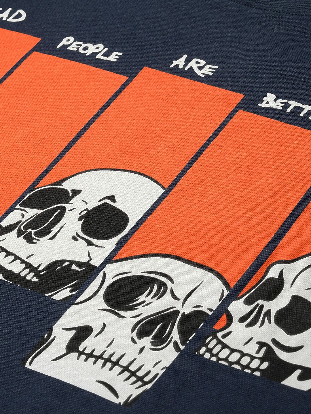Difference of Opinion Men Printed Oversized Pure Cotton T-shirt