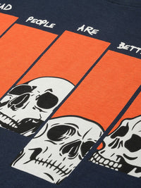 Difference of Opinion Men Printed Oversized Pure Cotton T-shirt
