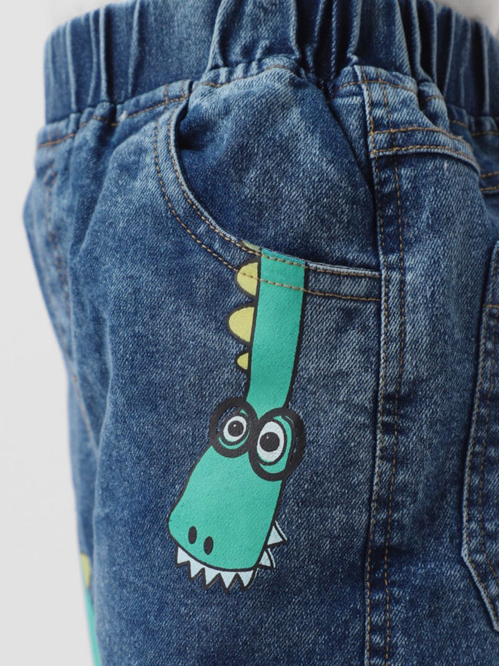 Nauti Nati Boys Jean Printed Stretchable Jeans