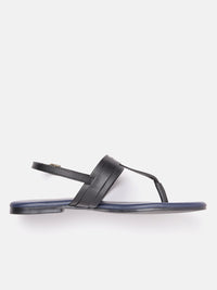 DressBerry Women Solid T-Strap Flats with Buckle Detail