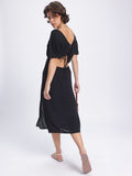 DressBerry Moonlight Muses Styles Back Side Sit A-Line Midi Dress