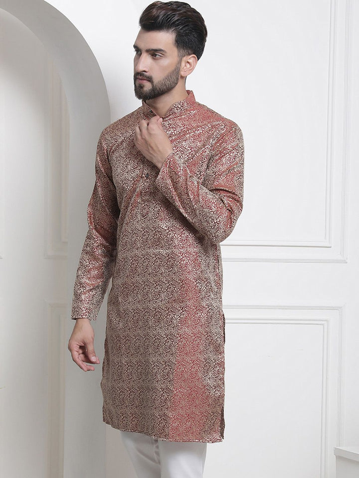 SOJANYA Woven Design Ethnic Motifs Kurta