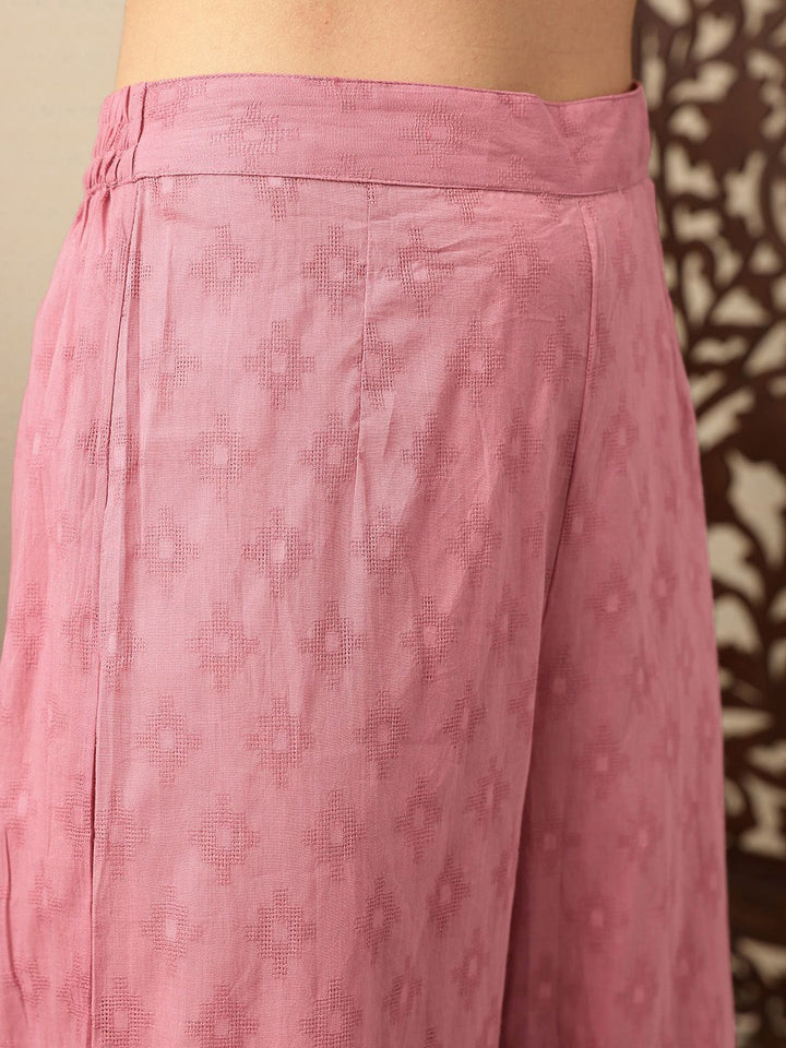 House of Pataudi Empire Pure Cotton Jashn Kurta with Palazzos & Dupatta