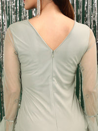 STREET 9 Embellished Net Mini Sheath Dress