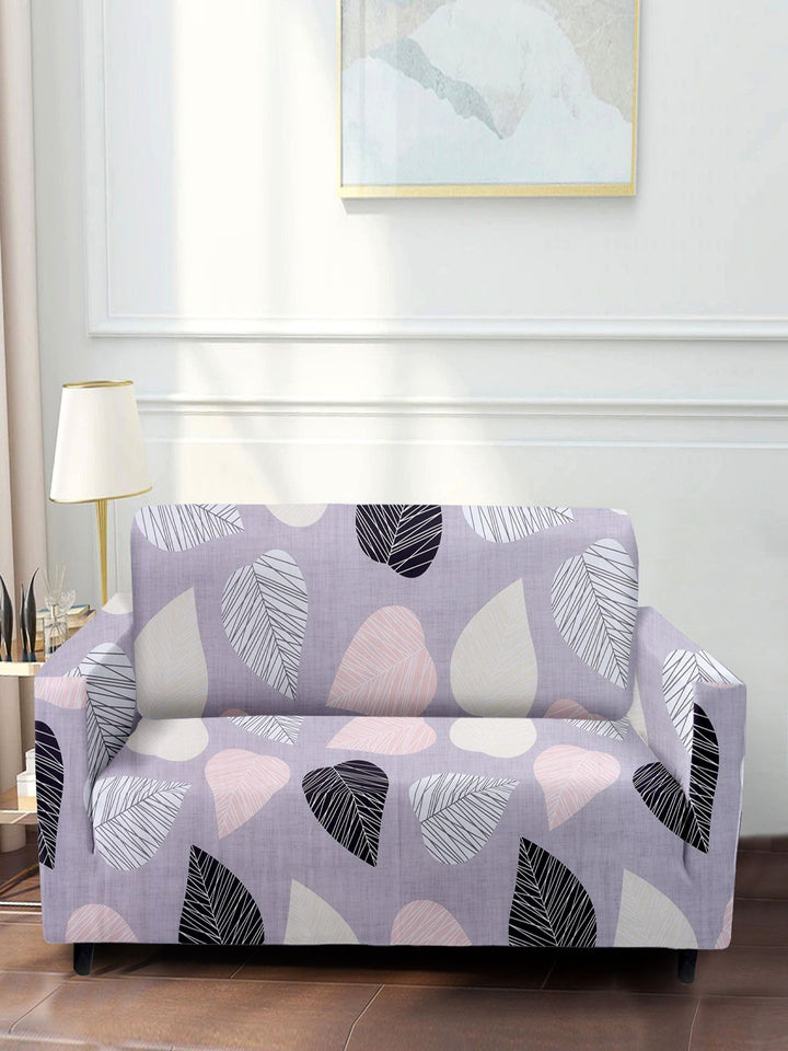 Cortina Grey Printed 4 Seater Sofa Cover