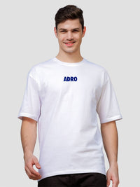 ADRO Men Typography Printed Extended Sleeves Pockets T-shirt