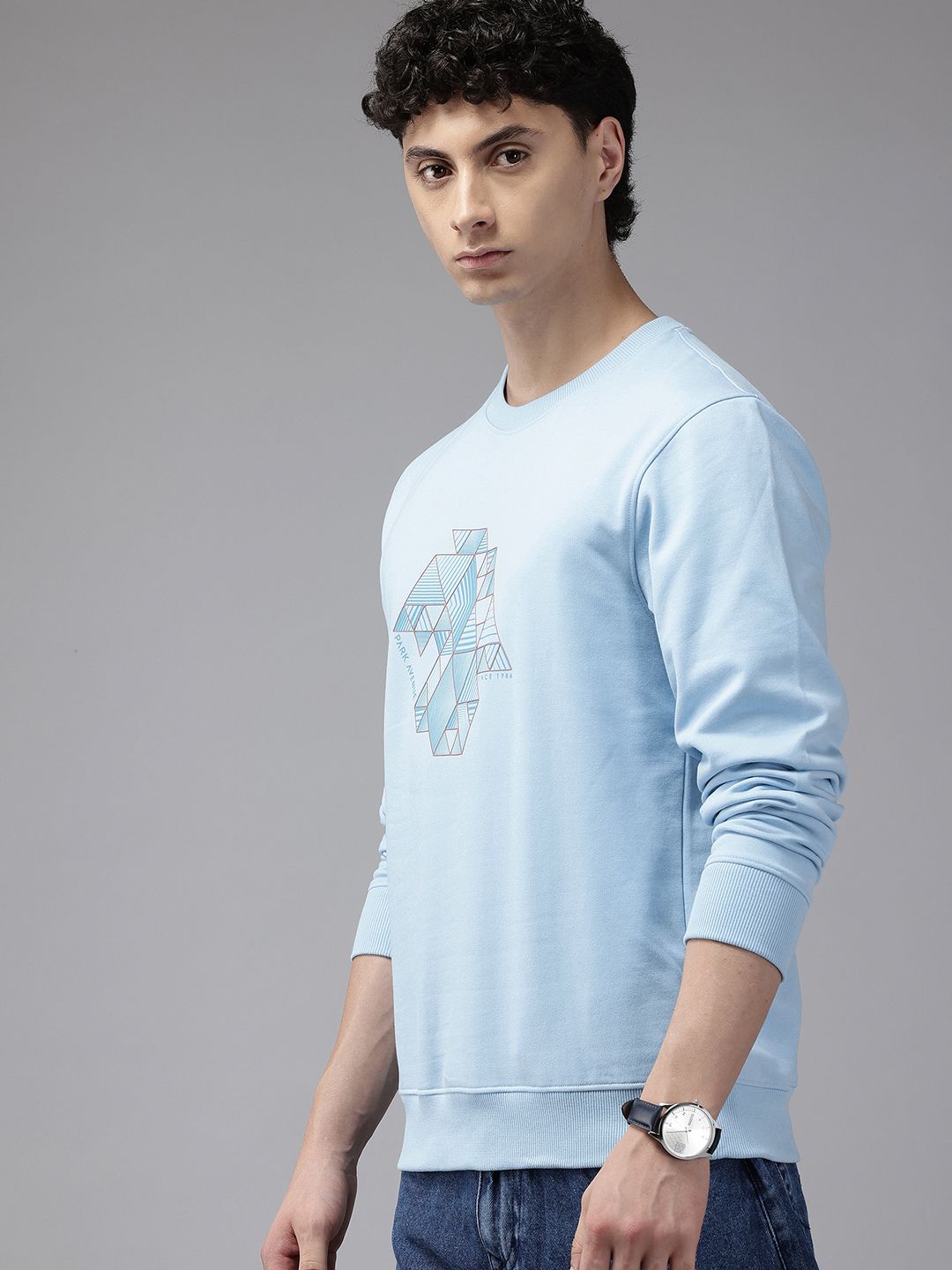 Park Avenue Geometric Printed Sweatshirt