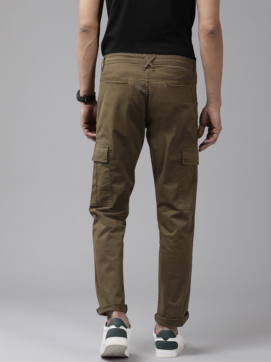 SPYKAR Men Regular Fit Cargo Trousers