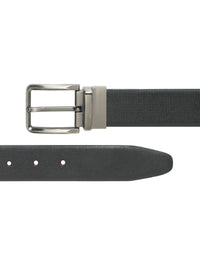 Teakwood Leathers Men Textured Leather Reversible Formal Belt