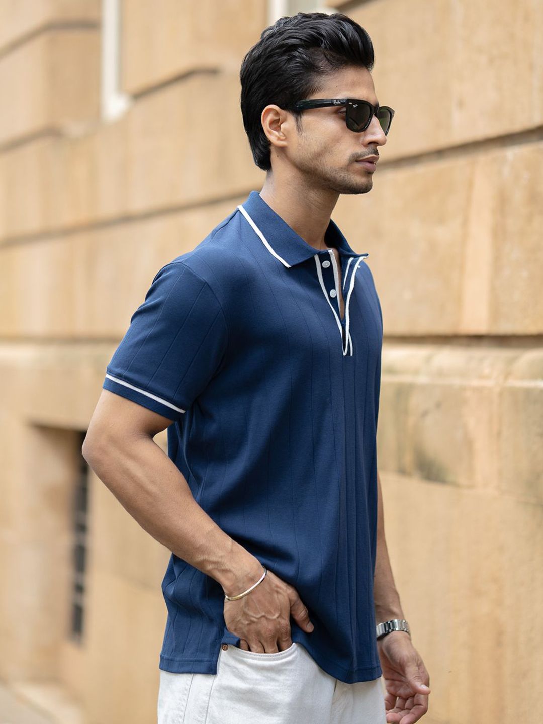 Powerlook Men Polo Collar T-shirt
