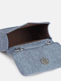 DressBerry Textured Miniature Satchel Bag With Embellished