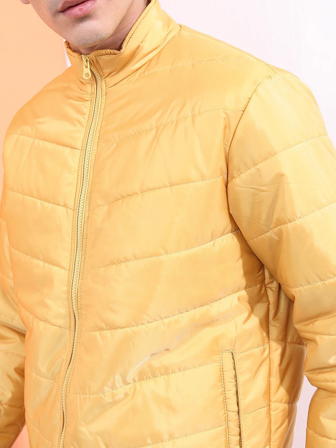 HIGHLANDER Men Yellow Padded Jacket