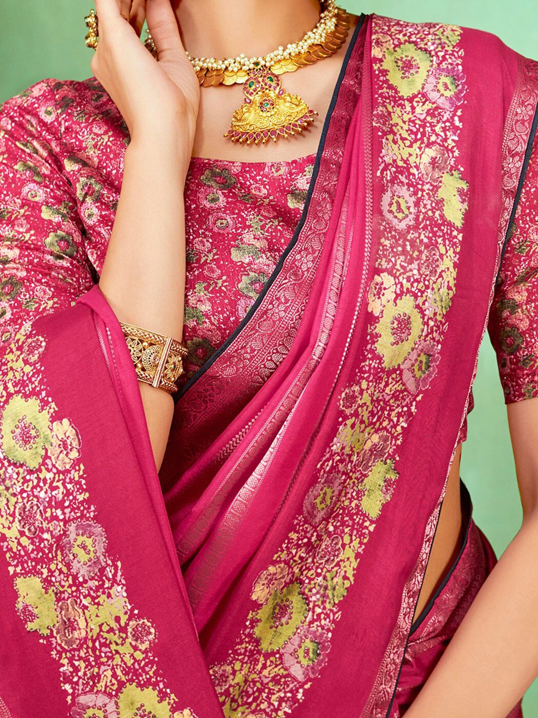 Saree mall Striped Woven Design Zari Silk Saree
