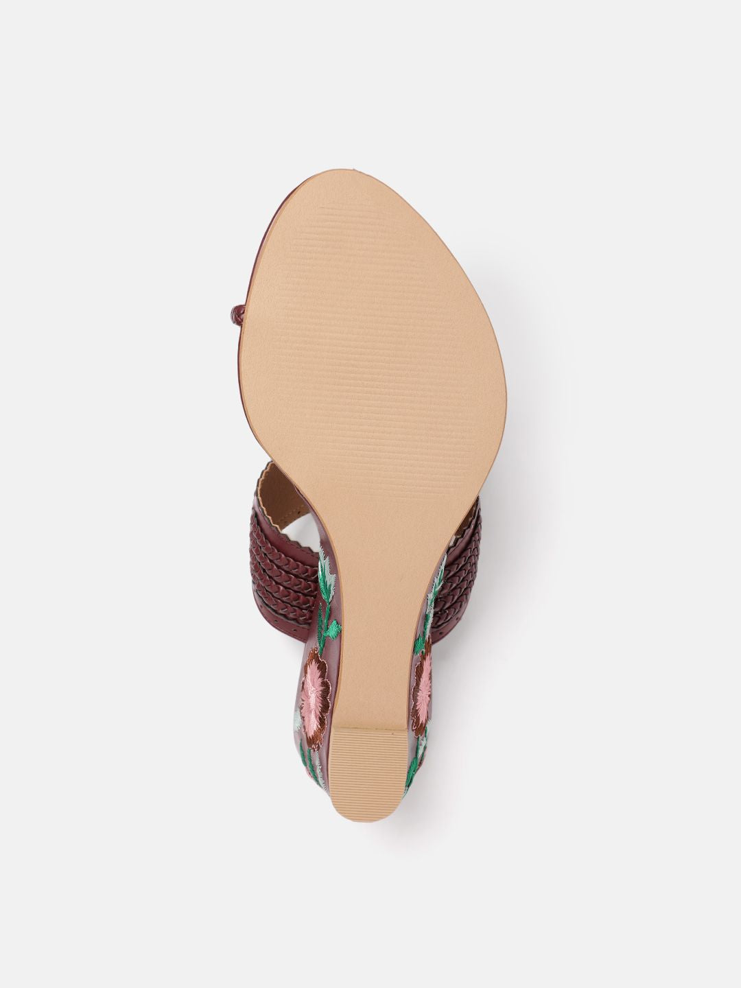 House of Pataudi Ethnic Braided Wedge Heels