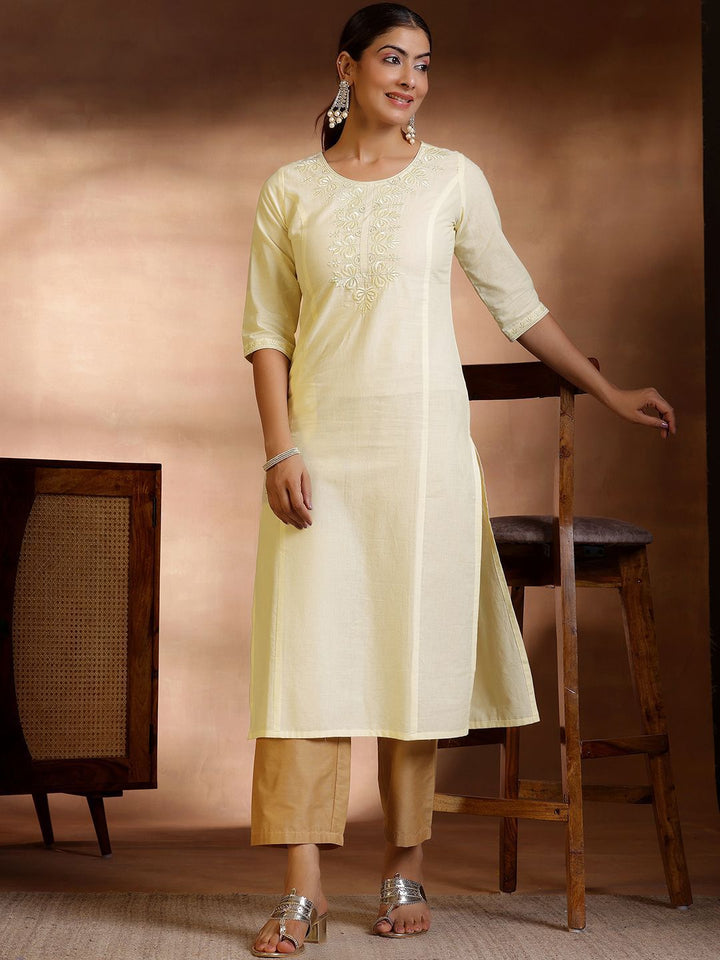 Libas Women Floral Yoke Design Kurta