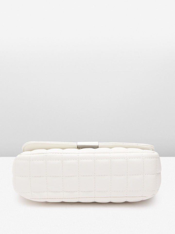 Lino Perros Structured Sling Bag with Quilted Detail
