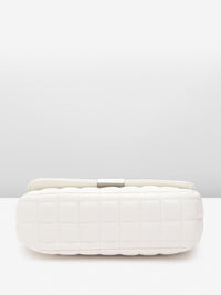 Lino Perros Structured Sling Bag with Quilted Detail