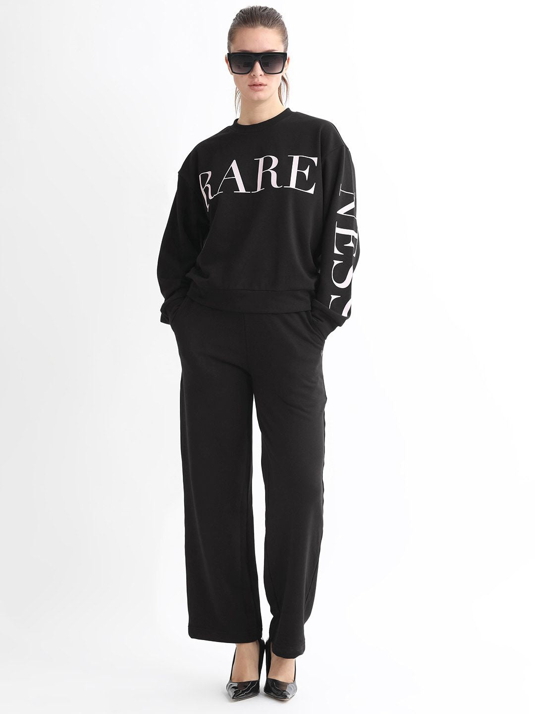RAREISM Typographic Printed Cotton Sweatshirt