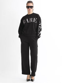 RAREISM Typographic Printed Cotton Sweatshirt