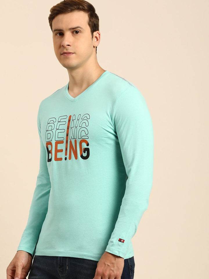 Being Human Brand Logo Printed Pure Cotton T-shirt