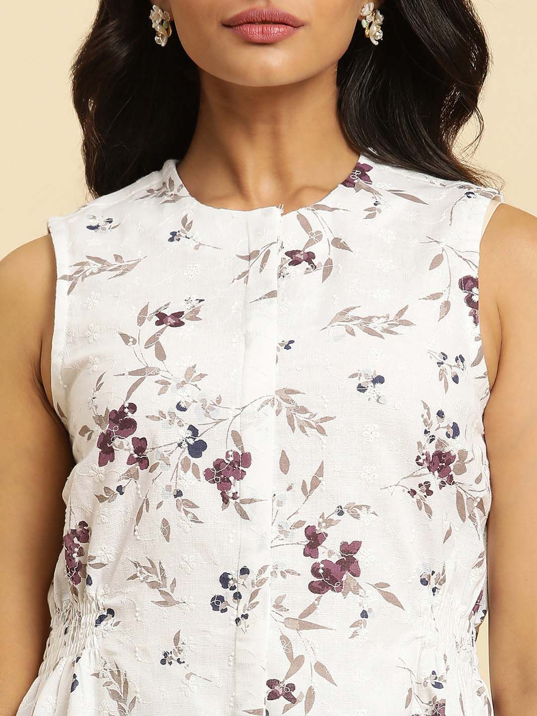 W Floral Floral Printed Tunic & Trousers Co-Ords