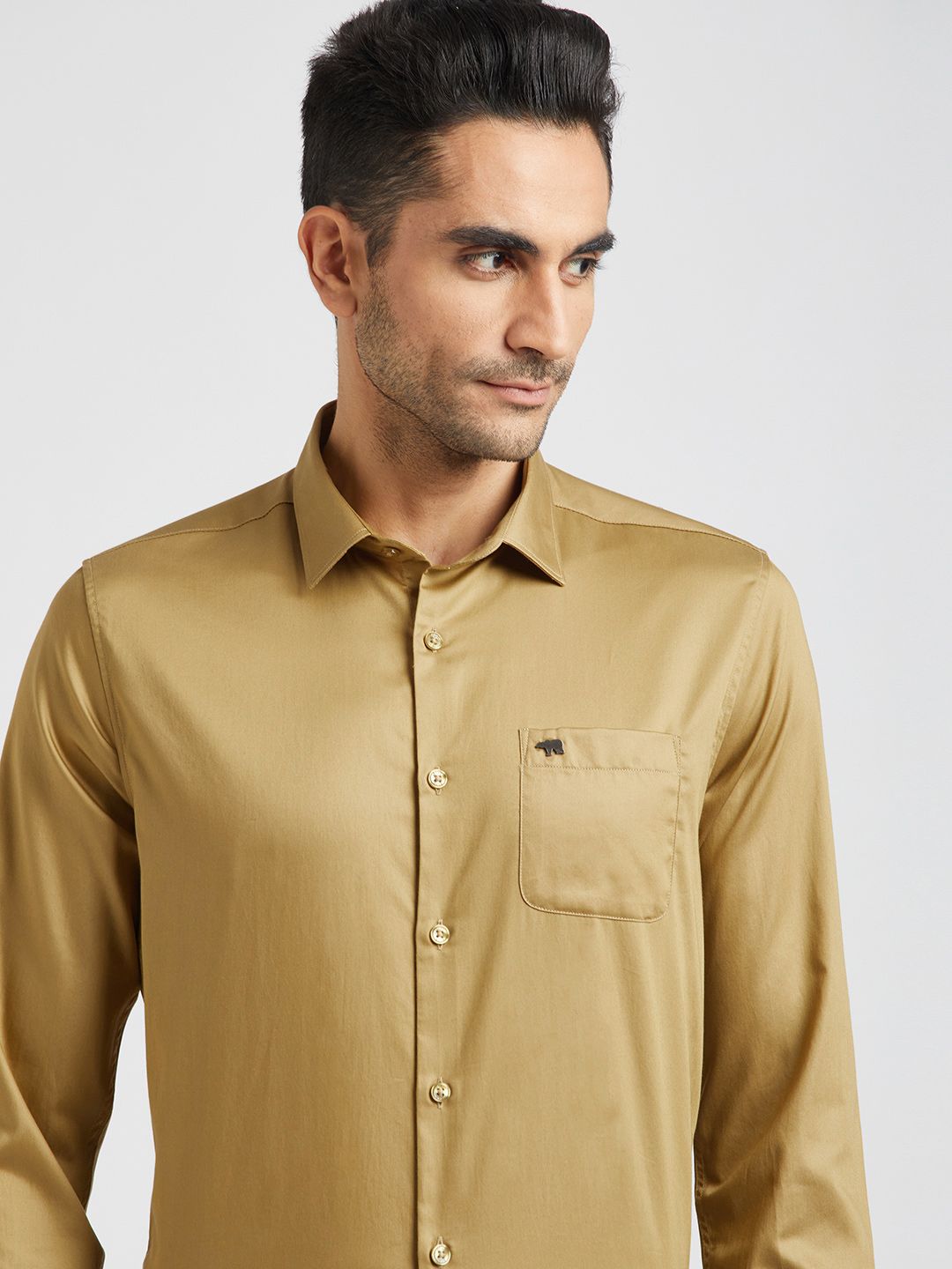 THE BEAR HOUSE Slim Fit Pure Cotton Formal Shirt