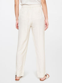 Global Desi Women Off White Straight Fit Trousers