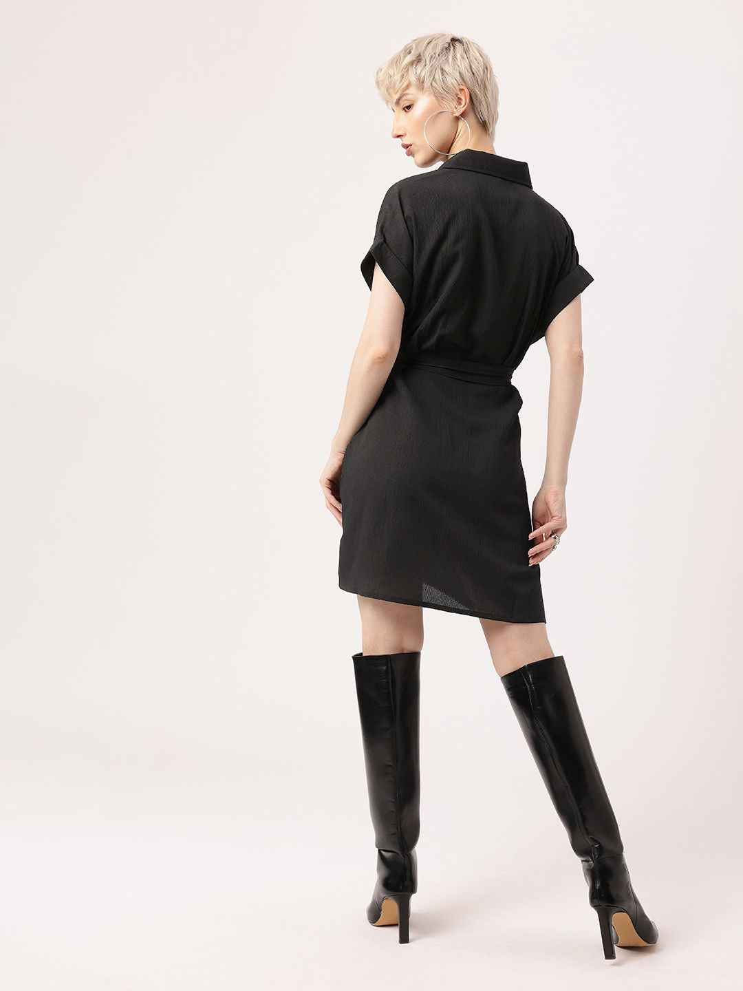 Elegantly Kawaii Darkly Adorable Shirt Style Dress