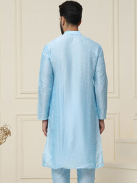 SOJANYA Men Silk Blend Jacquard Kurta